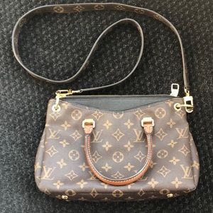 AUTHENTIC Louis Vuitton monogram with black accent